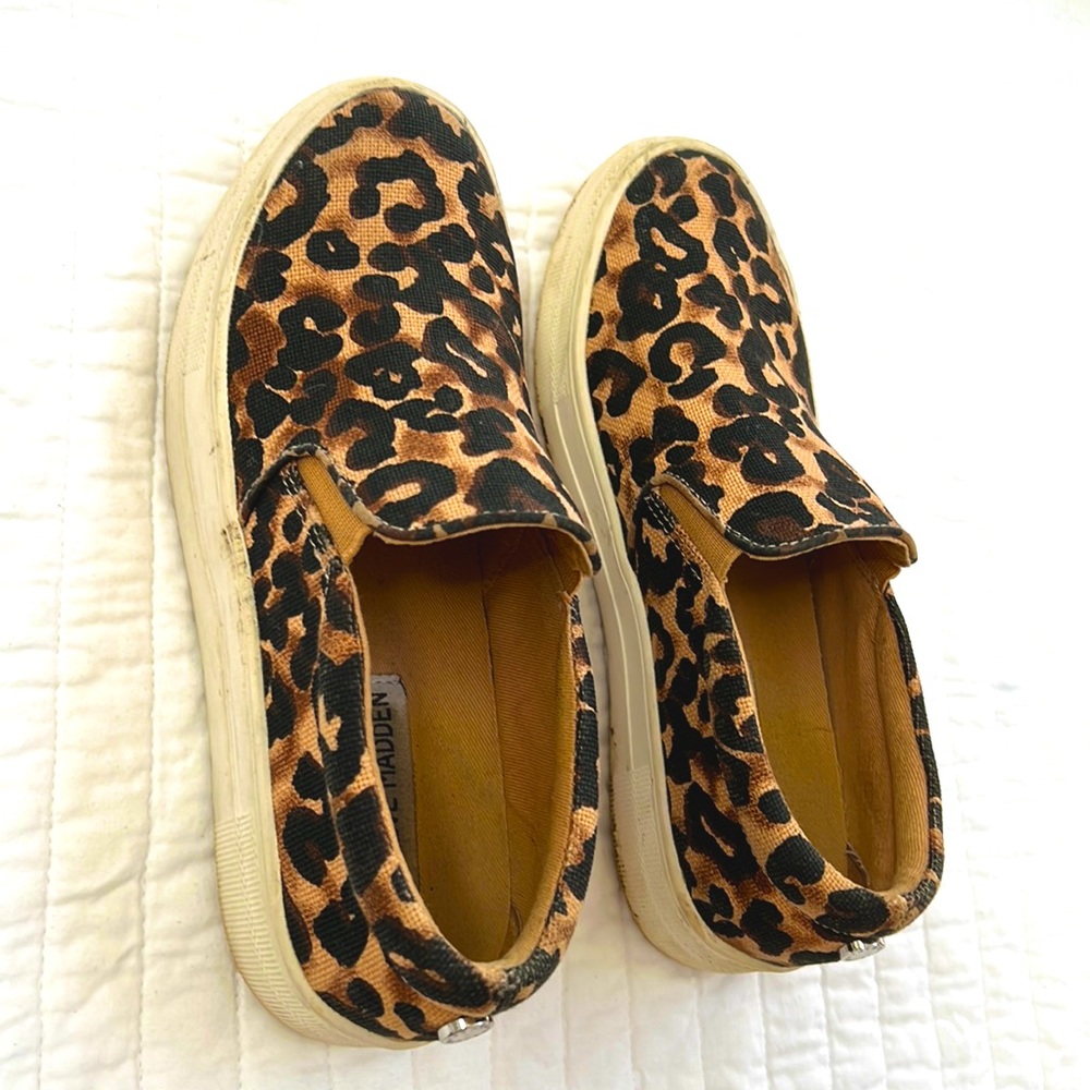 Woman’s Steve Madden Cheetah Print Sneakers, Size 6.5